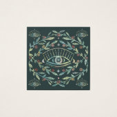 神秘的なアイイヤリングネックレスジュエリーディスプレイカード (正面)