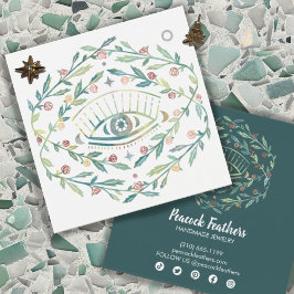 神秘的なアイイヤリングネックレスジュエリーディスプレイカード