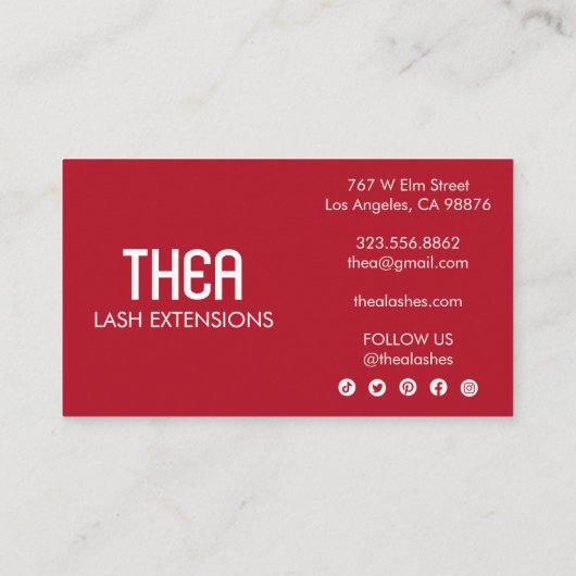 神秘的なアイエレガントボホウォーター色エステティシャン 名刺 (裏面)