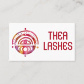 神秘的なアイエレガントボホウォーター色エステティシャン 名刺 (正面)