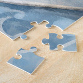 神秘的なアイスクイーン – ファンタジー冬の女神アート ジグソーパズル (側面)