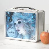 神秘的なアイスクイーン – ファンタジー冬の女神アート メタルランチボックス (インサイチュ)