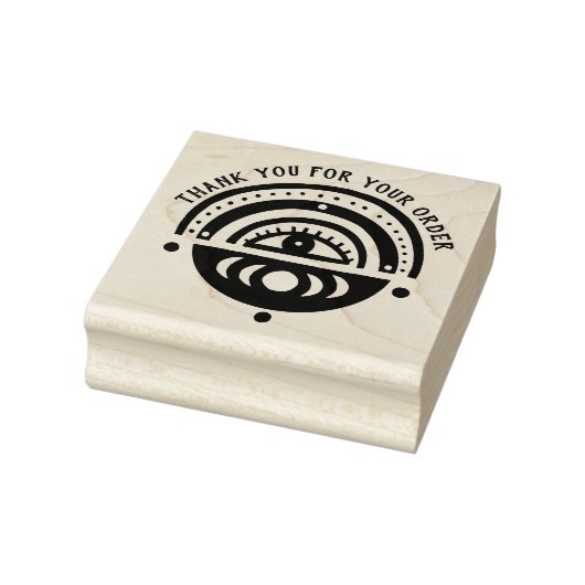 神秘的なアイボホのオーダ感謝していーパーソナライズされたカスタム ラバースタンプ (スタンプ)