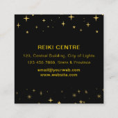 神秘的なアイボホシアルムーンエネルギーヒーラー スクエア名刺 (裏面)