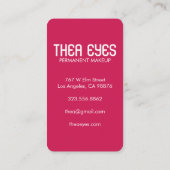 神秘的なアイマジカルエレガントボホウォーター色 名刺 (裏面)