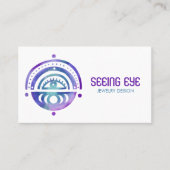 神秘的なアイマジカルエレガントボホウォーター色 名刺 (正面)