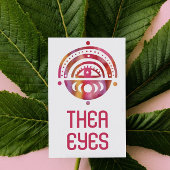 神秘的なアイマジカルエレガントボホウォーター色 名刺