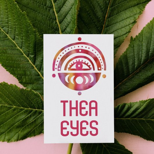 神秘的なアイマジカルエレガントボホウォーター色 名刺