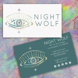 神秘的なアイマジカルボホシカラフルック 名刺