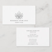 神秘的なアイロゴ 名刺 (正面/裏面)