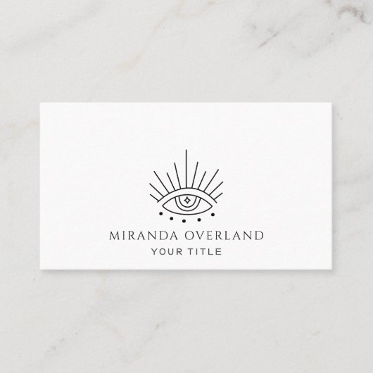 神秘的なアイロゴ 名刺 (正面)