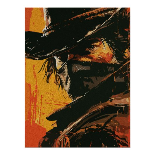 神秘的なアウトロー：炎の西の凝視 ポスター (正面)