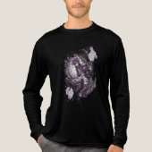 神秘的なアニメ戦士 宇宙の渦 インクアート トライブレンドTシャツ (正面)