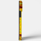 神秘的なアフリカの眼壁アート:シアンの視線 Case-Mate iPhoneケース (裏面 / 右)