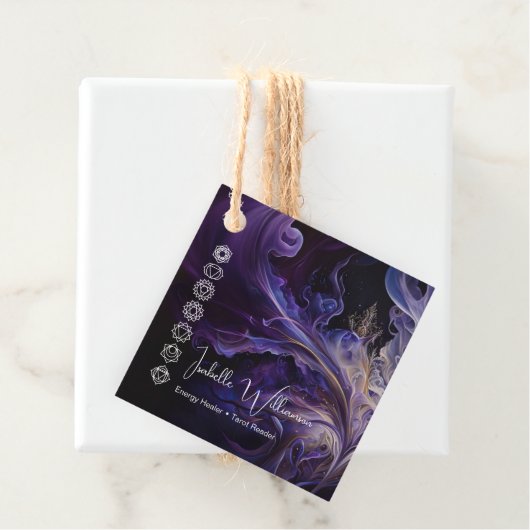 神秘的なアメジストチャクラ霊気瞑想ヨガ フェイバータグ (インサイチュ)