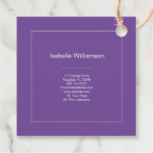 神秘的なアメジストチャクラ霊気瞑想ヨガ フェイバータグ (裏面)