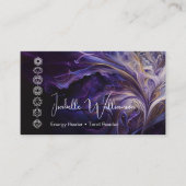 神秘的なアメジストチャクラ霊気瞑想ヨガ 名刺 (正面)