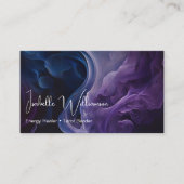 神秘的なアメジスト天空霊気瞑想ヨガ 名刺 (正面)