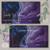 神秘的なアメジスト天空霊気瞑想ヨガ 名刺