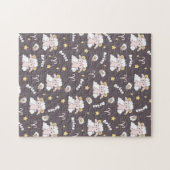 神秘的なアリストス〔占星術の〕十二宮図ナイトバニーアンドラム ジグソーパズル (横)