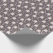 神秘的なアリストス〔占星術の〕十二宮図ナイトバニーアンドラム ラッピングペーパー (角)