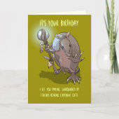 神秘的なアルマジロの誕生日の予言の漫画 カード (正面)