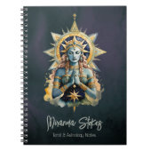 神秘的なイナンナの祈りの言葉天星の女神 ノートブック (正面)