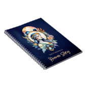 神秘的なイナンナ 天の星の女神 夜空 ノートブック (右側)