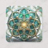 神秘的なイメージ スクエア名刺 (正面)