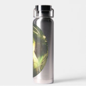 神秘的なウィローツリーフェアリーファンタジーアート ウォーターボトル (背面)