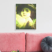 神秘的なウィローツリーフェアリーファンタジーアート キャンバスプリント (インサイチュ (リビング))