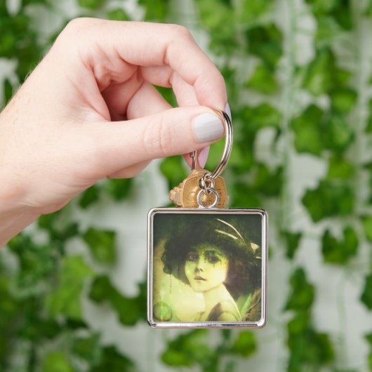 神秘的なウィローツリーフェアリーファンタジーアート キーホルダー (手)