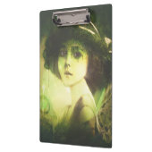 神秘的なウィローツリーフェアリーファンタジーアート クリップボード (左)