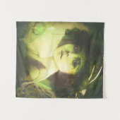 神秘的なウィローツリーフェアリーファンタジーアート タペストリー (正面(横))