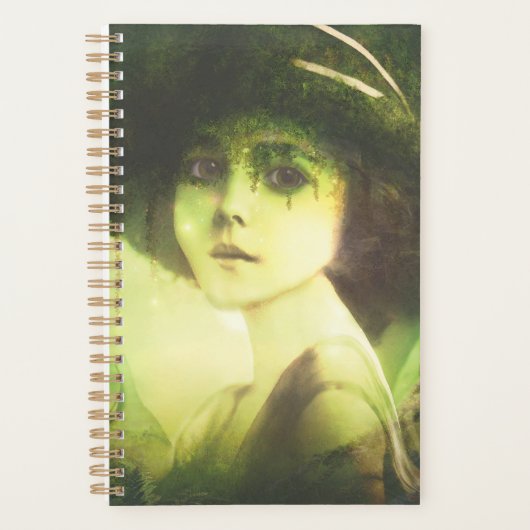 神秘的なウィローツリーフェアリーファンタジーアート プランナー手帳 (正面)