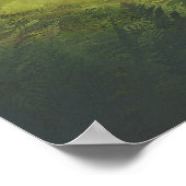 神秘的なウィローツリーフェアリーファンタジーアート ポスター (角)