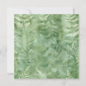 神秘的なウッドランドウルフ 招待状 (裏面)