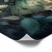 神秘的なウッドランド妖精の女神 |妖精ウォールプリント ポスター (角)