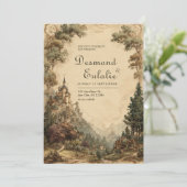 神秘的なウッドランド結婚城 招待状 (スタンド正面)