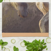 神秘的なウマ キッチンタオル (折り畳み)