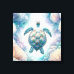 神秘的なウミガメのアートカンバスプリント キャンバスプリント<br><div class="desc">Do Tell A Belle専用の魅力的なウミガメのキャンバス印刷で、静かな水中の領域に浸る。ウミガメが水中の植物学の間で優雅に踊る姿を見お洒落て絵を描、緑、ターコイズ、青、ラベンダー、黄色の穏やかなパステル調の色調を楽しめ淡い色のて、海の深さの穏やかな美しいを感じながら旅に出よう。魔法のような静けさで自分の家やオフィスを満たしたいと思う人々に最適な、このプリント招待状は、各複雑な詳細と海洋生物の神秘的な魅力を探索する。単なる装飾ではなく、想像力と静けさのポータルとして機能する。この作品で宇宙を高ユニークめ、www.zazzle.com/dotellabelleで水中の領域の魅力を発見しよう。</div>
