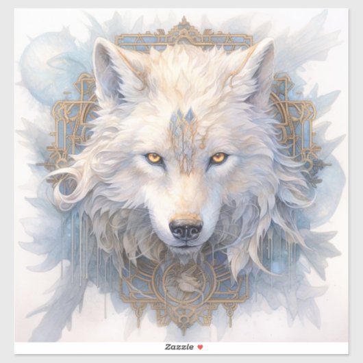 神秘的なウルフビニールのシール シール (シート)