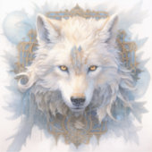 神秘的なウルフビニールのシール シール (正面)