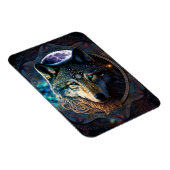 神秘的なウルフムーンマンダラ マグネット (右側)