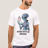 神秘的なエイリアン ユニセックス Tシャツ (正面)