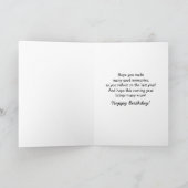 神秘的なエテリアールドラゴンリフレクション誕生日 カード (内部)