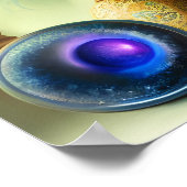 神秘的なエナメルボトル&ボウルのデジタルアート ポスター (角)