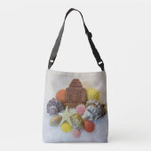 神秘的なエネルギー貝殻およびヒトデの十字のバッグ クロスボディバッグ (裏面)