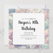 神秘的なエレガンス：パステルキリンウィスパーズ 招待状 (裏面)