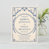 神秘的なエレガントブルータロットゴシック結婚ズ 招待状 (スタンド正面)